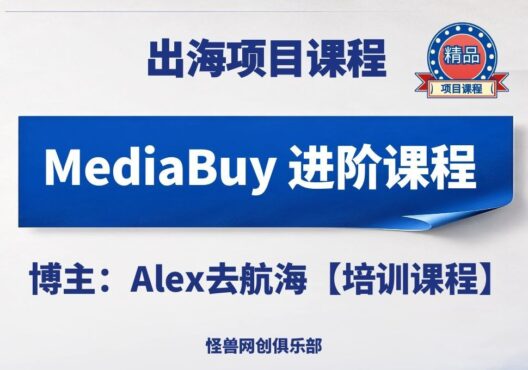MediaBuy 进阶课程【完整课程】-怪兽网创俱乐部