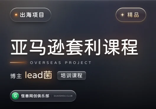 亚马逊套利培训课程【完整课程】-怪兽网创俱乐部