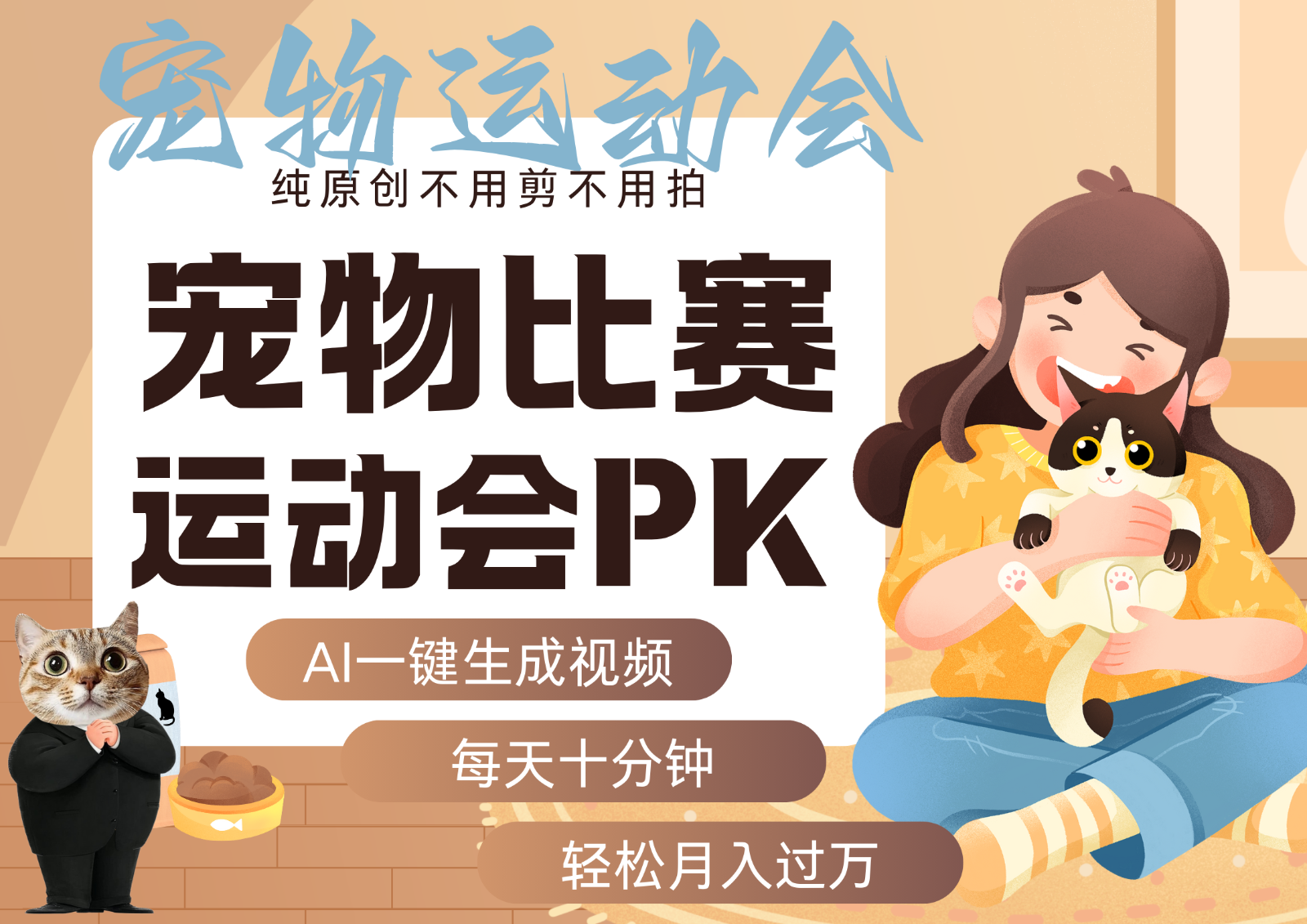 AI萌宠运动员跳水 射击 篮球 足球比赛 每天十分钟 附详细提示词文案库 代替做…-怪兽网创俱乐部