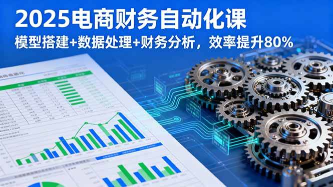 （16021期）2025电商财务自动化课，模型搭建+数据处理+财务分析，效率提升80%-怪兽网创俱乐部