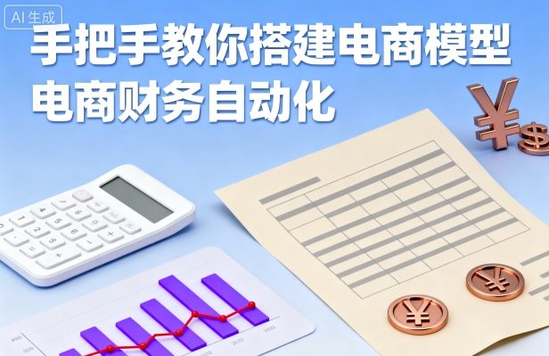 手把手教你搭建电商模型-电商财务自动化-怪兽网创俱乐部