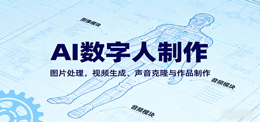 AI永生数字人制作教程：图片处理，视频生成、声音克隆与作品制作-怪兽网创俱乐部