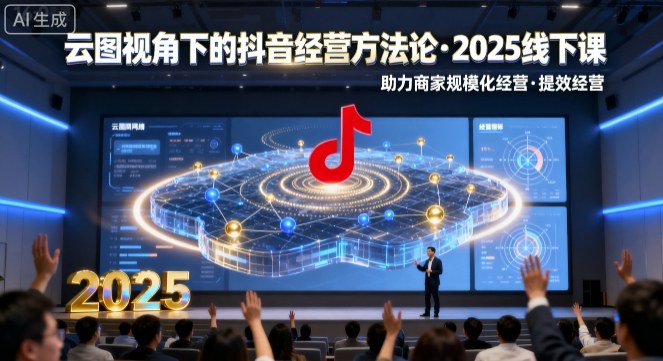 云图视角下的抖音经营方法论，2025线下课，助力商家规模化经营，提效经营（录音+字幕）-怪兽网创俱乐部