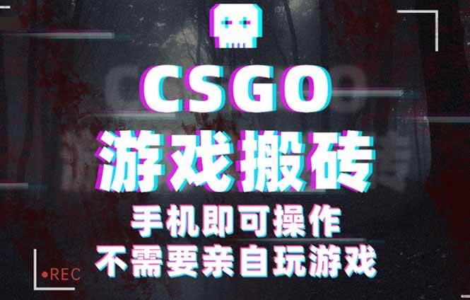 （16090期）CSGO游戏挂机捡漏，单日扫货500+，年底小高峰上车可吃肉，手机即可操作…-怪兽网创俱乐部