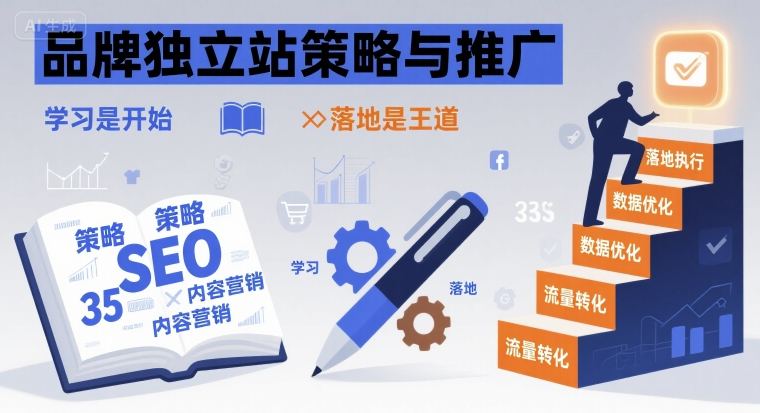 品牌独立站策略与推广，学习是开始，落地是王道-怪兽网创俱乐部