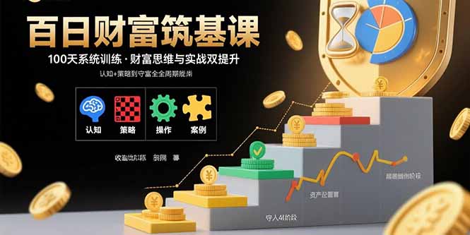 百日财富筑基课：认知+策略+实操+案例拆解  实现从创富到守富全周期能力-怪兽网创俱乐部