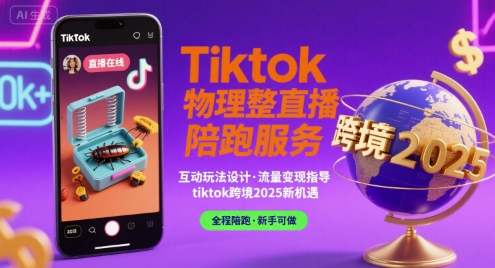 Tiktok物理整蛊直播陪跑服务-tiktok跨境2025-怪兽网创俱乐部
