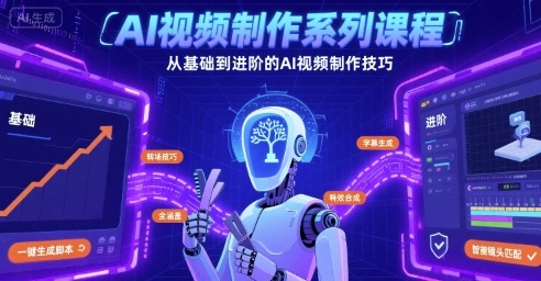 AI视频制作系列课程，从基础到进阶的AI视频制作技巧全涵盖-怪兽网创俱乐部